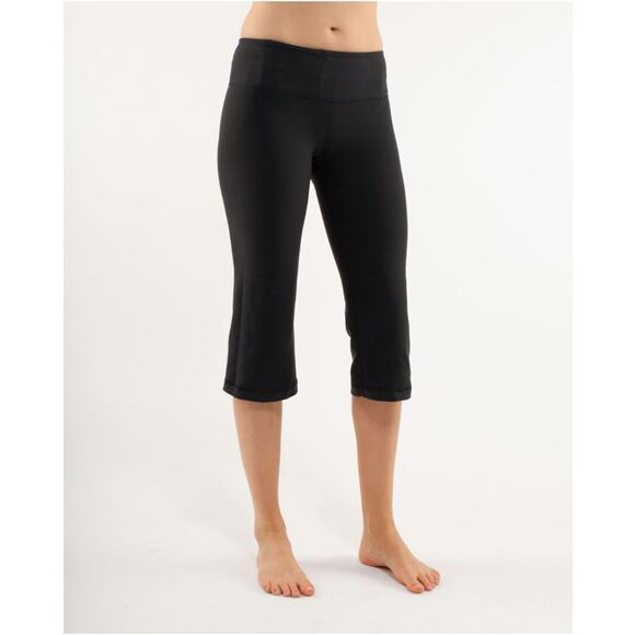 Lululemon Groove Crop Black Quilting Winter Reversible Legging Size 6 - Picture 3 of 12